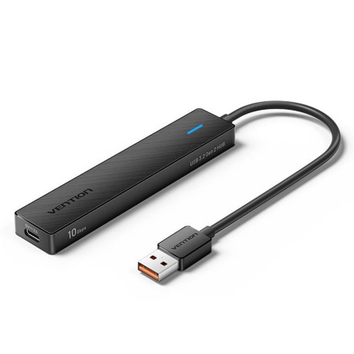 USB Splitter Vention 5-in-1 USB-A 3.2 Gen 2 10Gbps Hub CHSBB Color:black