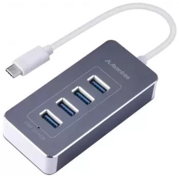 USB Splitter Avantree 4 Port USB Type C To USB3.0 Hub AV-FDKB-HUB001-GRY USB Splitter Avantree 4 Port USB Type C To USB3.0 Hub AV-FDKB-HUB001-GRY