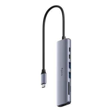 מפצל USB CUDY UH407 7-in-1 USB-C Hub with 4K HDMI UH407