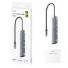 מפצל USB CUDY UH407 7-in-1 USB-C Hub with 4K HDMI UH407