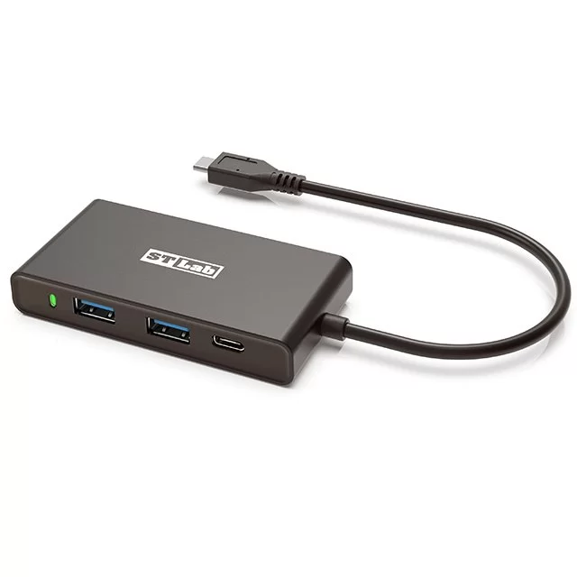 מפצל USB St-Lab 10Gbps USB-C Multiport Adapter ST-U-2670 צבע שחור