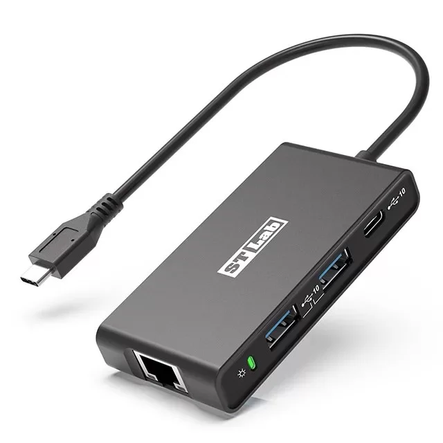 מפצל USB St-Lab 10Gbps USB-C Multiport Adapter ST-U-2670 צבע שחור
