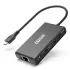 מפצל USB St-Lab 10Gbps USB-C Multiport Adapter ST-U-2670 צבע שחור