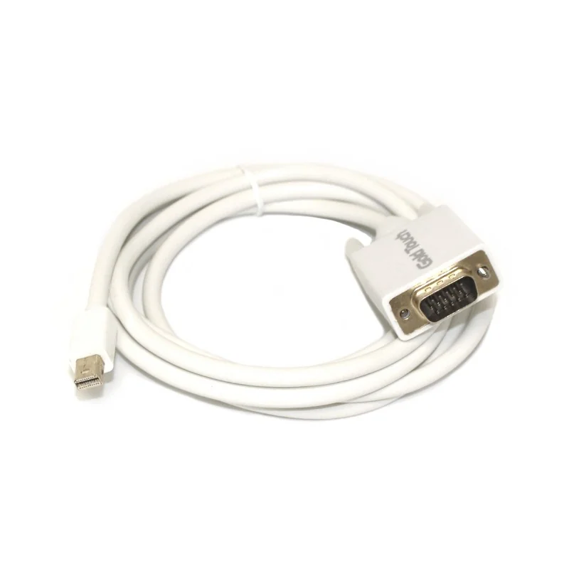 כבל Gold Touch Mini DP To VGA Cable 1.8m CH-MINI-DP-VGA-1.8 צבע לבן