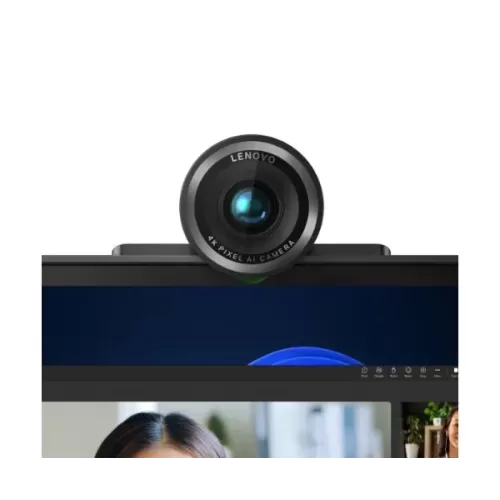 מצלמת רשת Lenovo UHD Webcam 4K 8MP MIC USB 4XC1Q25246 צבע שחור