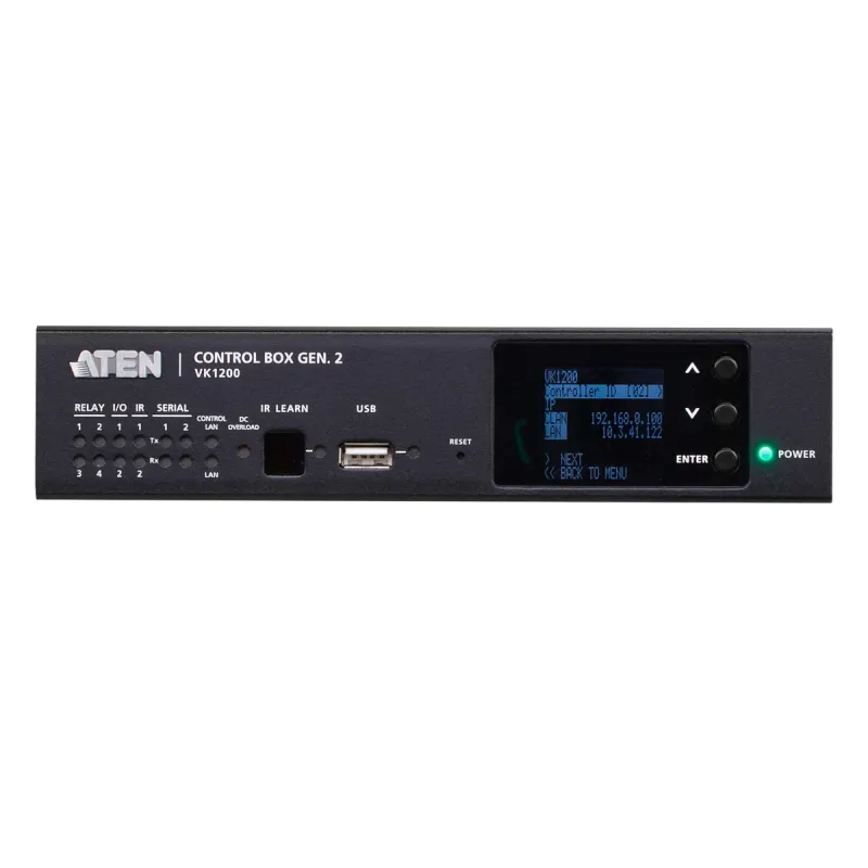 יחידת בקרה ATEN VK1200 Control Box Gen. 2 Dual LAN VK1200 צבע שחור יחידת בקרה ATEN VK1200 Control Box Gen. 2 Dual LAN VK1200 צבע שחור