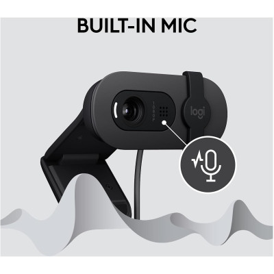 Webcam Logitech BRIO 100 960-001580 Color:Graphite Webcam Logitech BRIO 100 960-001580 Color:Graphite