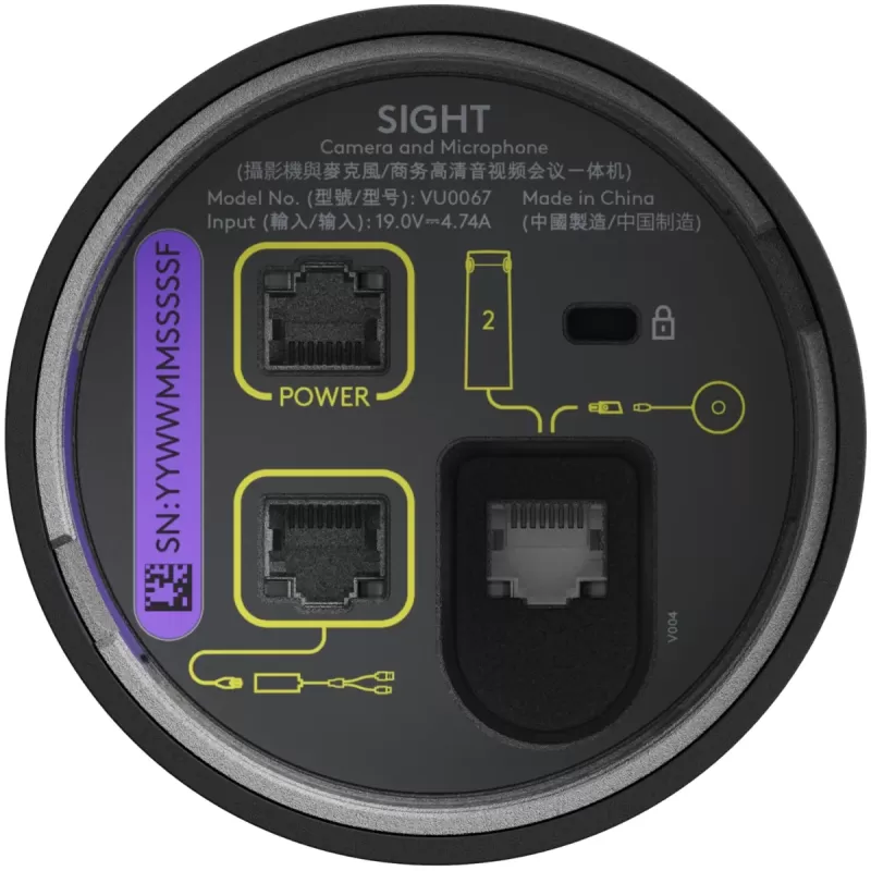 מצלמת ועידה Logitech Sight גרפיט 960-001510 מצלמת ועידה Logitech Sight גרפיט 960-001510