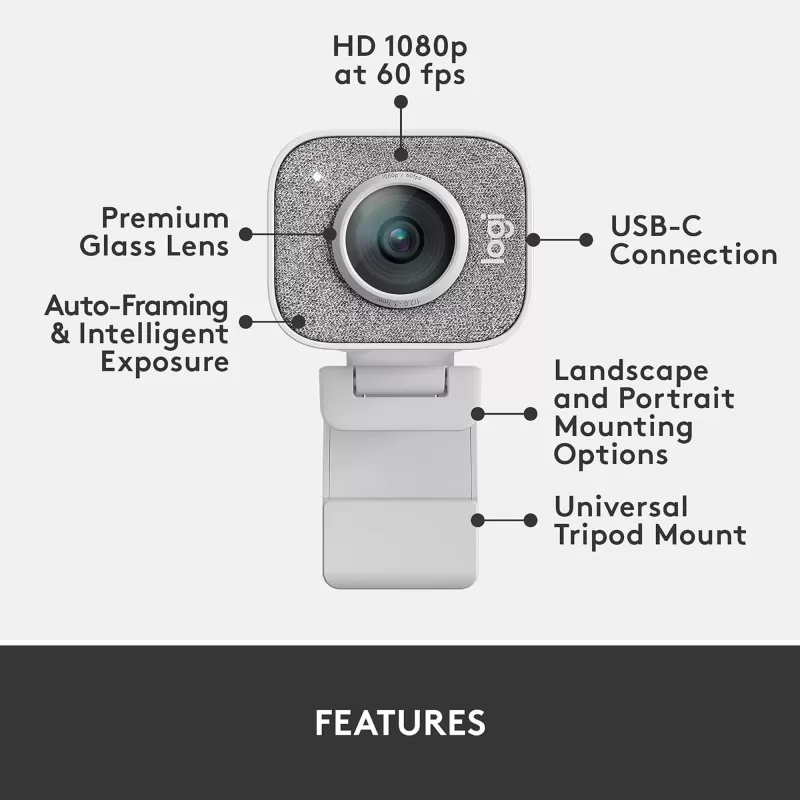 Webcam Logitech STREAMCAM Graphite 960-001297 Webcam Logitech STREAMCAM Graphite 960-001297