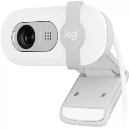 מצלמת רשת Logitech BRIO 100 - לבן 960-001617 מצלמת רשת Logitech BRIO 100 - לבן 960-001617