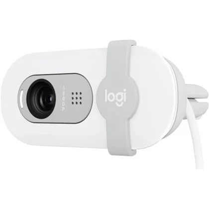 מצלמת רשת Logitech BRIO 100 - לבן 960-001617 מצלמת רשת Logitech BRIO 100 - לבן 960-001617