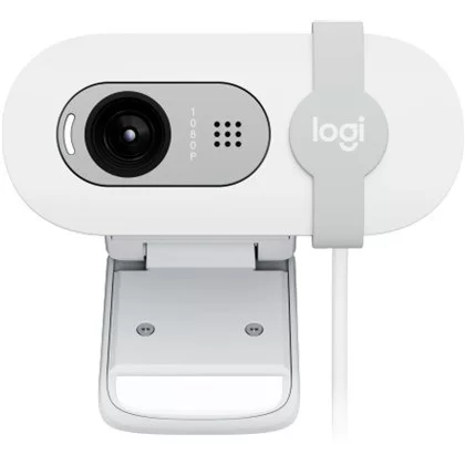 מצלמת רשת Logitech BRIO 100 - לבן 960-001617 מצלמת רשת Logitech BRIO 100 - לבן 960-001617