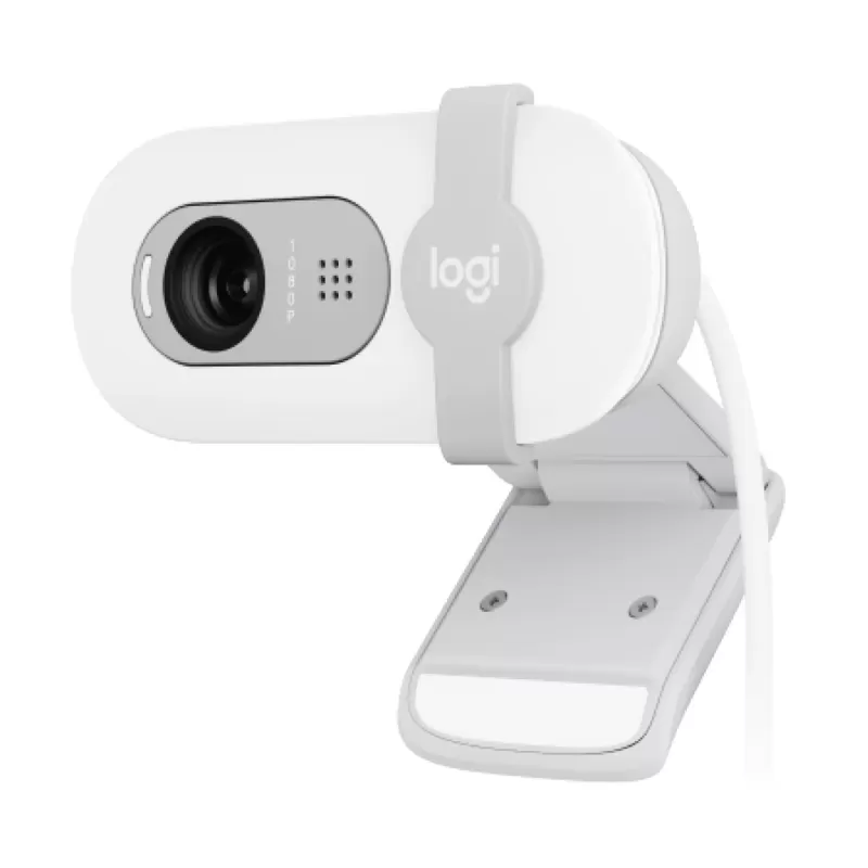 מצלמת רשת Logitech BRIO 100 - לבן 960-001617 מצלמת רשת Logitech BRIO 100 - לבן 960-001617