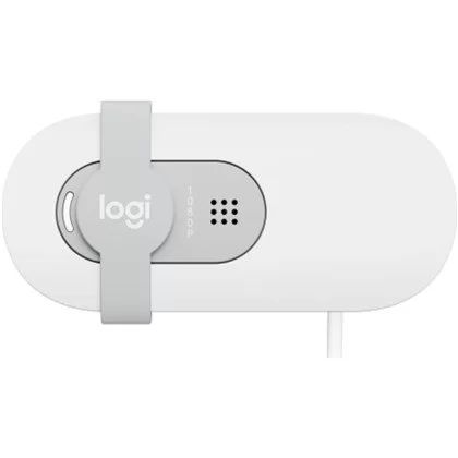 מצלמת רשת Logitech BRIO 100 - לבן 960-001617 מצלמת רשת Logitech BRIO 100 - לבן 960-001617