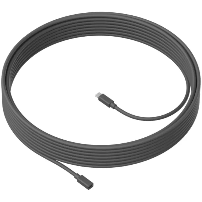 כבל מאריך למיקרופון Logitech MeetUp Mic Extension Cable 10m 950-000005 צבע שחור כבל מאריך למיקרופון Logitech MeetUp Mic Extension Cable 10m 950-000005 צבע שחור