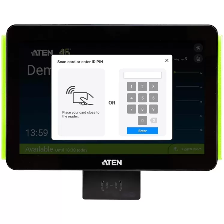 קורא כרטיסים לפאנל הזמנת חדרים ATEN VK401 Access Inspector VK401 צבע שחור