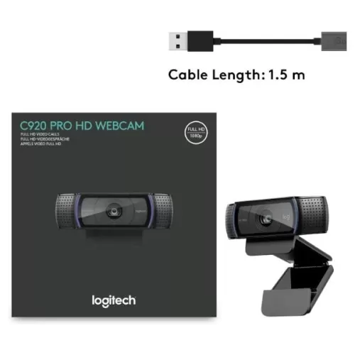 מצלמת רשת Logitech C920 960-001055 צבע שחור