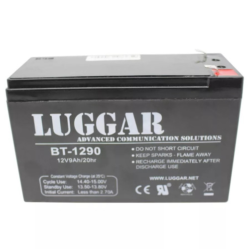 סוללה לאל פסק Luggar Battery For UPS Battery 12V-9Ah BT-1290 צבע שחור