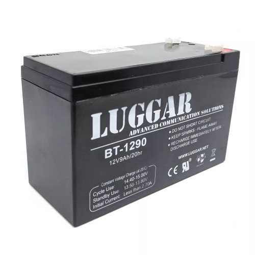 סוללה לאל פסק Luggar Battery For UPS Battery 12V-9Ah BT-1290 צבע שחור