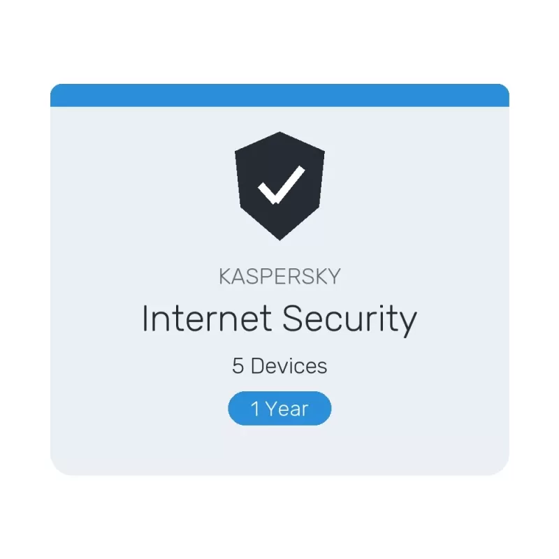 רישיון דיגיטלי Kaspersky Internet Security 5 Devices 1 Year Internet Security משך רישיון: שנה כמות מחשבים: 5 רישיון דיגיטלי Kaspersky Internet Security 5 Devices 1 Year Internet Security משך רישיון: שנה כמות מחשבים: 5