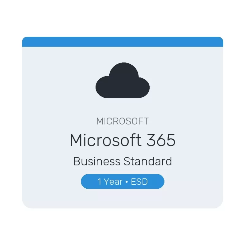 Original Digital License without Packaging Microsoft 365 Business Standard ESD 1YR Language: all languages License Duration: 1 year