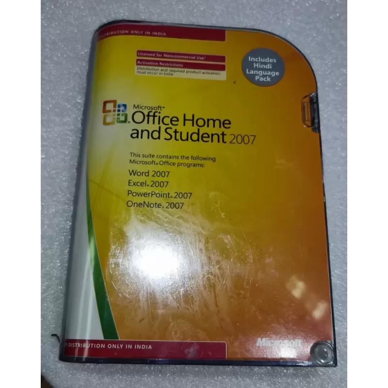 Original license in packaging Microsoft Home and Student 2007 1PC License Duration: constantly Condition:Open