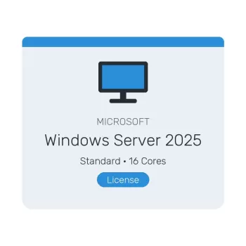 מערכת הפעלה מקורית Microsoft Windows Server 2025 Standard 16 Cores שפה: אנגלית