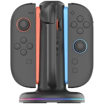תחנת טעינה לבקרי משחק iPega Round Seat Charging Dock for Nintendo Switch 2 PG-SW2052 PG-SW2052 צבע שחור