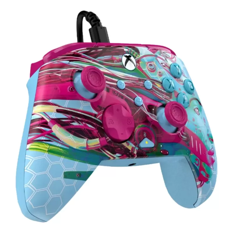 Игровой контроллер Turtle Beach PDP Rematch Glow Advanced Wired розовый 049-023