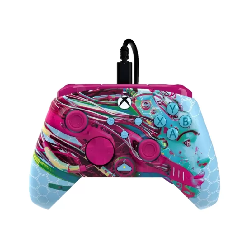 Игровой контроллер Turtle Beach PDP Rematch Glow Advanced Wired розовый 049-023