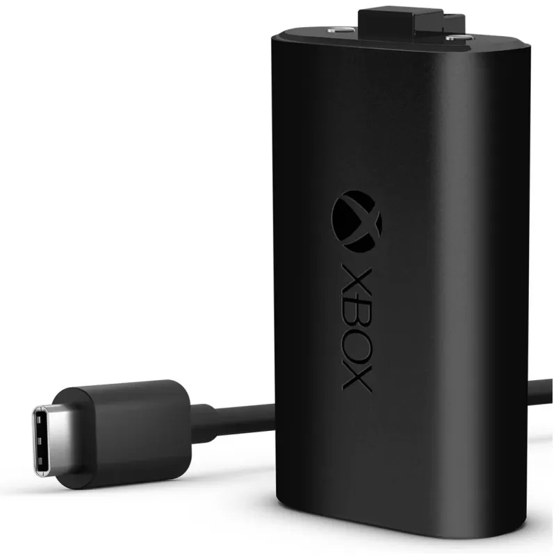 סוללה נטענת לבקר משחק Microsoft Xbox Rechargeable Battery + USB-C Cable SXW-00002 צבע שחור