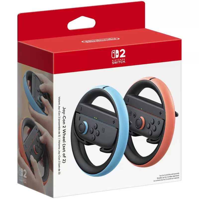 ידיות הגה לבקר משחק Nintendo Joy-Con 2 Wheel (Set of 2) 45496321383 צבע כחול, אדום