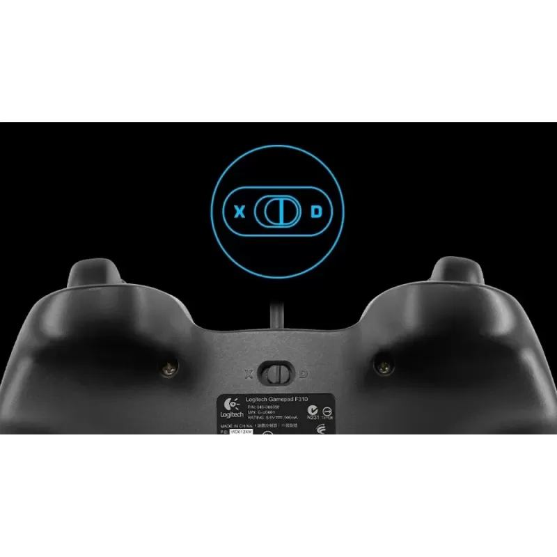 בקר משחק חוטי Logitech F310 שחור, כחול 940-000138