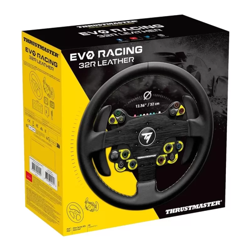 Гоночный руль Thrustmaster Evo Racing 32R Leather 4060318 Гоночный руль Thrustmaster Evo Racing 32R Leather 4060318