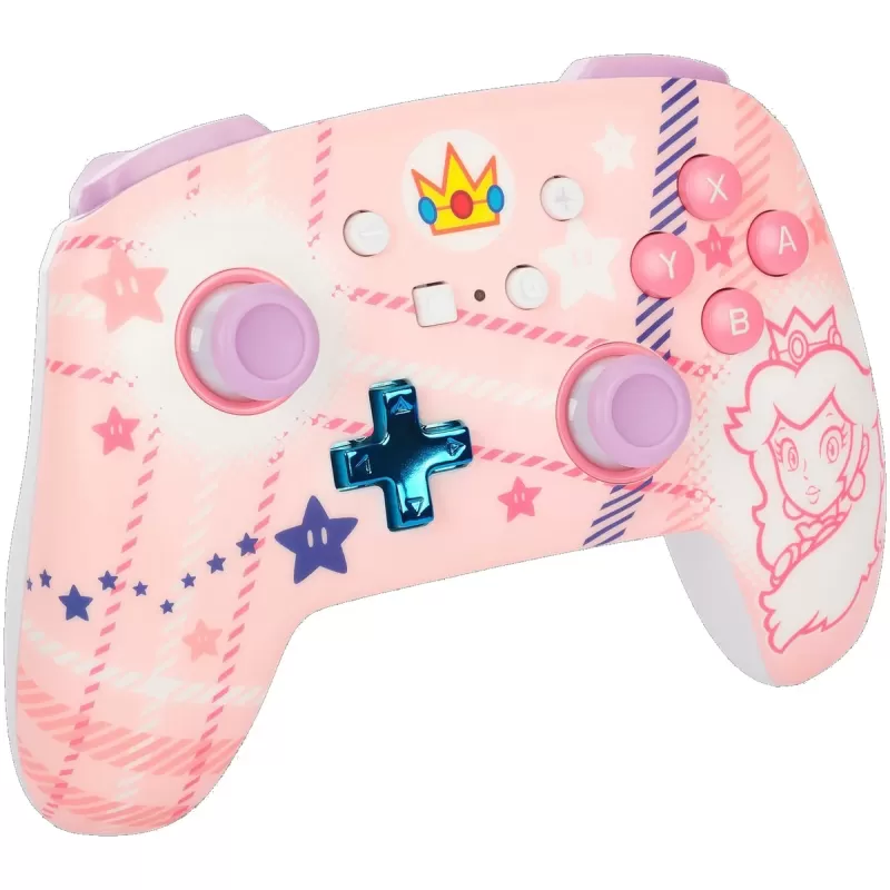 Беспроводной Игровой Контроллер PowerA Enhanced Wireless Controller for Nintendo Switch Princess Peach Plaid NSGP0255-01 Цвет:розовый Беспроводной Игровой Контроллер PowerA Enhanced Wireless Controller for Nintendo Switch Princess Peach Plaid NSGP0255-01 Цвет:розовый
