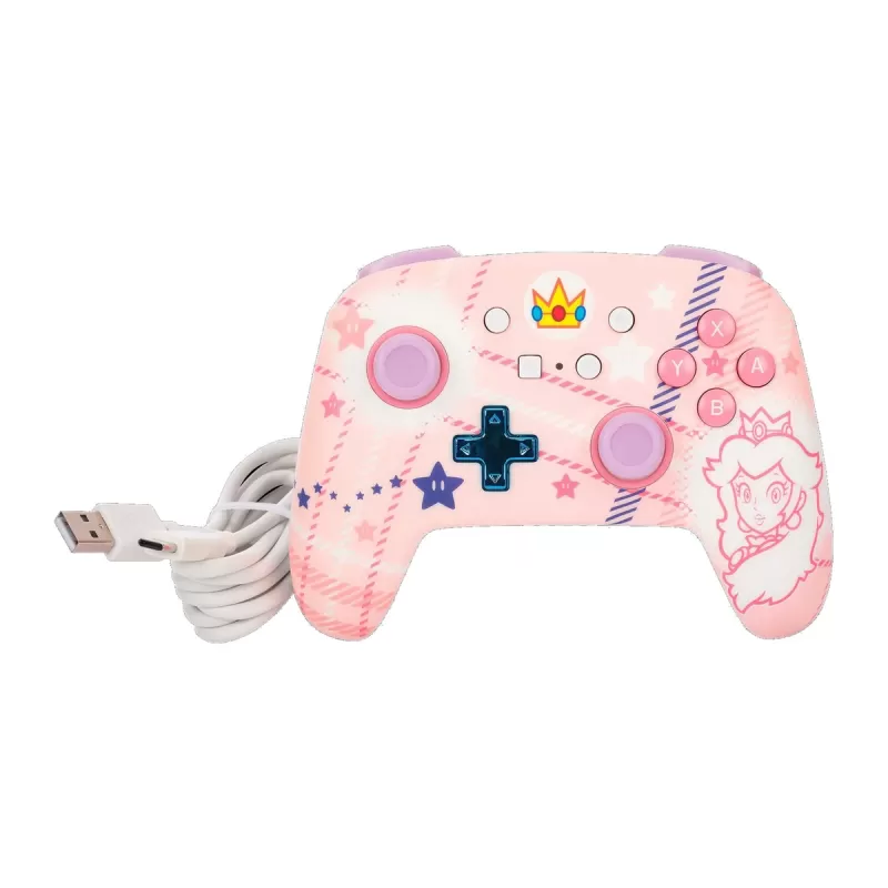 Беспроводной Игровой Контроллер PowerA Enhanced Wireless Controller for Nintendo Switch Princess Peach Plaid NSGP0255-01 Цвет:розовый Беспроводной Игровой Контроллер PowerA Enhanced Wireless Controller for Nintendo Switch Princess Peach Plaid NSGP0255-01 Цвет:розовый