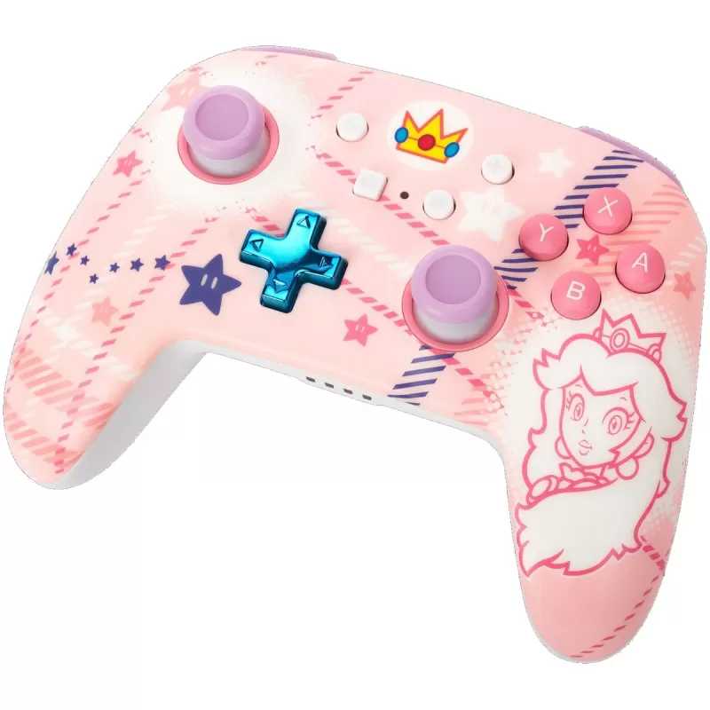 Беспроводной Игровой Контроллер PowerA Enhanced Wireless Controller for Nintendo Switch Princess Peach Plaid NSGP0255-01 Цвет:розовый Беспроводной Игровой Контроллер PowerA Enhanced Wireless Controller for Nintendo Switch Princess Peach Plaid NSGP0255-01 Цвет:розовый