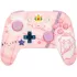 בקר משחק אלחוטי PowerA Enhanced Wireless Controller for Nintendo Switch Princess Peach Plaid NSGP0255-01 צבע ורוד
