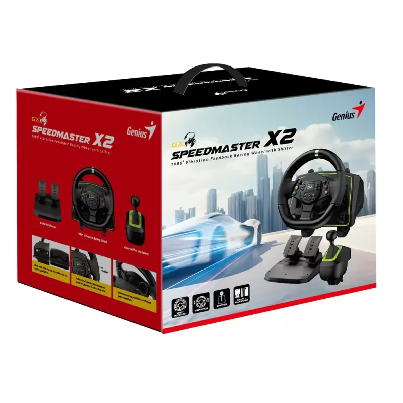 Game controller Genius SpeedMaster X2 Racing Wheel 31620002401
