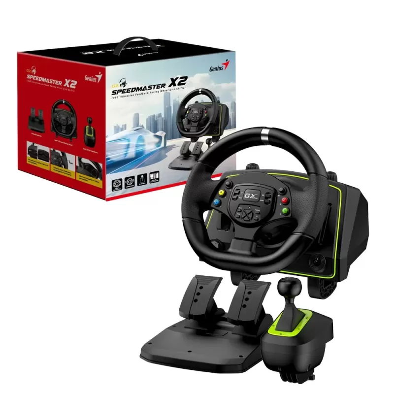 Game controller Genius SpeedMaster X2 Racing Wheel 31620002401