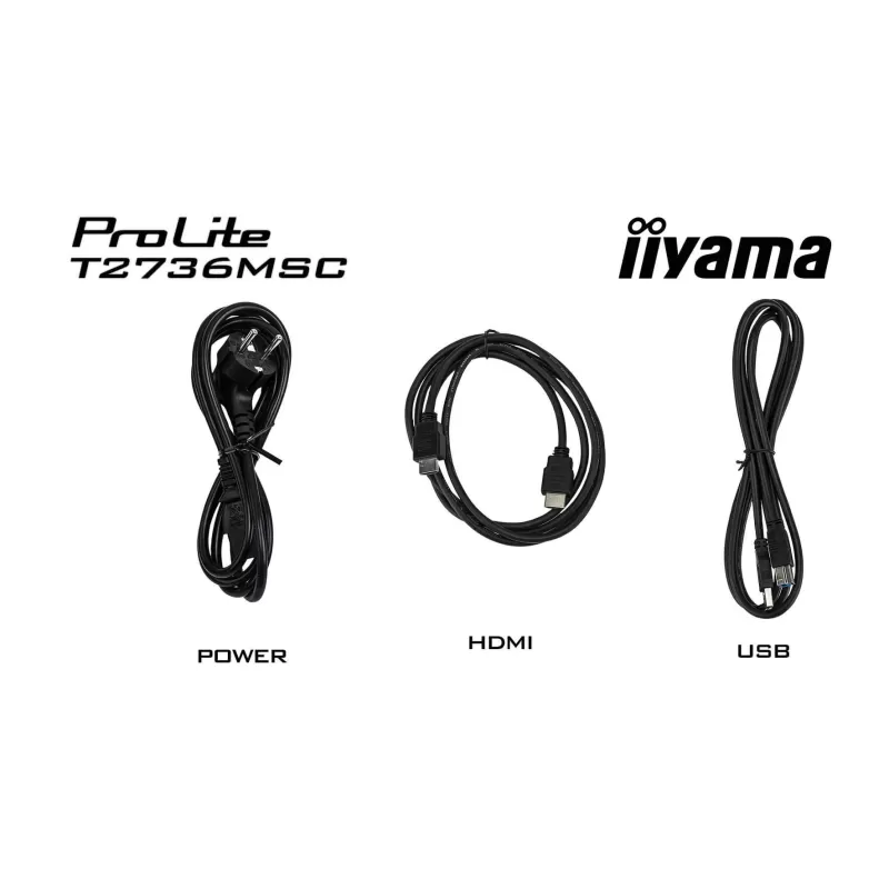 Touch Screen IIYAMA T2736MSC-B1 27" AMVA FHD 4ms 10 Point Touch Monitor 60Hz TOUCH Color:black