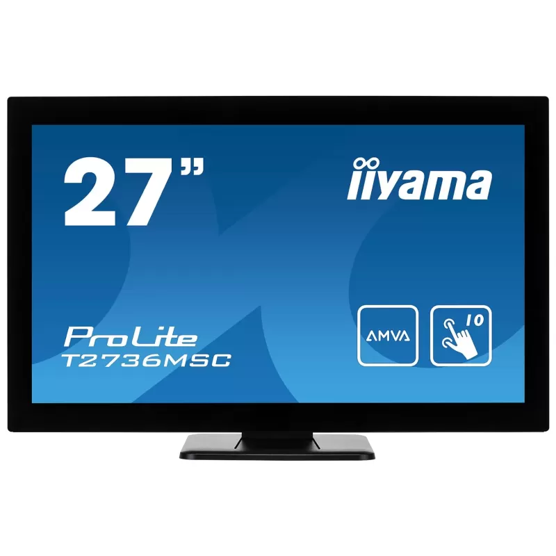 Touch Screen IIYAMA T2736MSC-B1 27" AMVA FHD 4ms 10 Point Touch Monitor 60Hz TOUCH Color:black