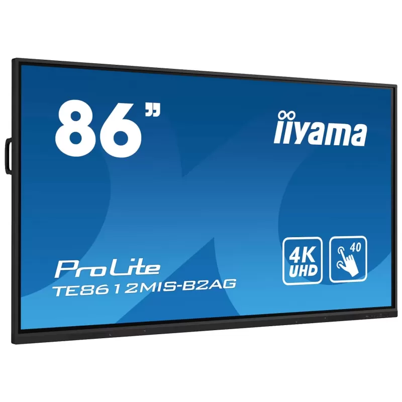 מסך מגע IIYAMA ProLite TE8612MIS-B2AG 86" 60Hz TOUCH 4K, UHD VA צבע שחור