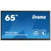 מסך מגע אינטראקטיבי בגודל 65 אינצ' 65" ProLite IPS 20pt Touch 4K Interactive IIYAMA TE6504MIS-B2AG 65" 60Hz TOUCH 4K, UHD IPS צבע שחור