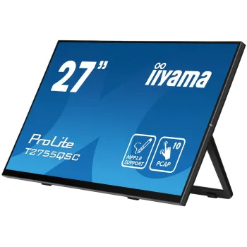 מסך מגע IIYAMA ProLite T2755QSC-B1 27" WQHD IPS PCAP 10pt Touch 75Hz TOUCH צבע שחור