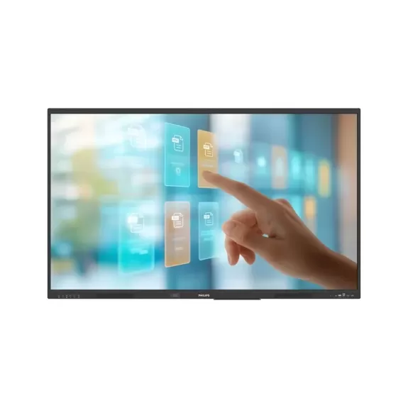 מסך מגע Philips 75BDL4252E 75" Interactive IR UHD 400nits 18/7 Android 14 WiFi IPS