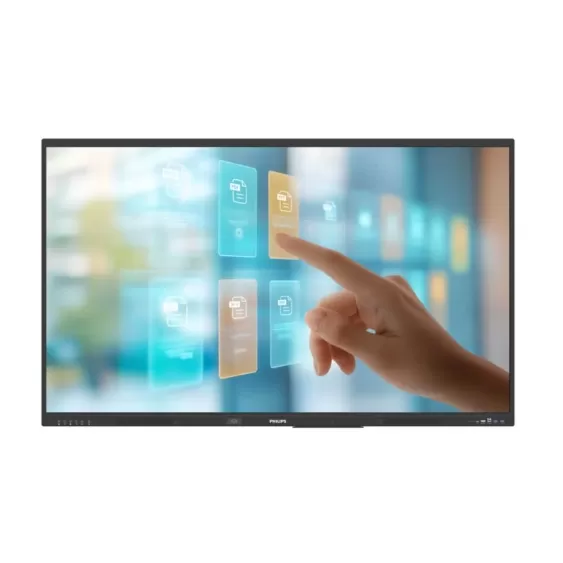 מסך מגע Philips 75BDL4252E 75" Interactive IR UHD 400nits 18/7 Android 14 WiFi IPS