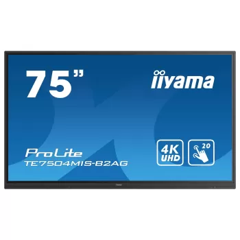 75" ProLite IPS 20pt сенсорный экран 4K интерактивный IIYAMA TE7504MIS-B2AG 75" 60Hz TOUCH 4K, UHD IPS Цвет:чёрный