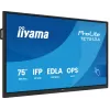 מסך מגע IIYAMA ProLite 75" IPS 4K PureTouch-IR+ 40pt Touch