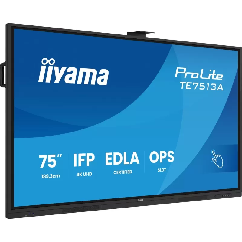 מסך מגע IIYAMA ProLite 75" IPS 4K PureTouch-IR+ 40pt Touch